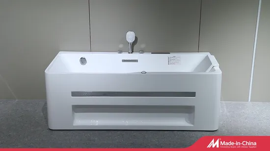 Factory Price New Design Sanitary Ware Full Function Rectangle Shape Swim SPA Massage Whirlpool Hot Bathtub (CC521 1.6m)