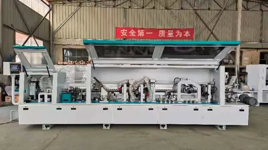 High Quality 5 Functions Wood Veneer Glue Woodworking Furniture PVC Edge Bander Banding Machine for Panel Production Line