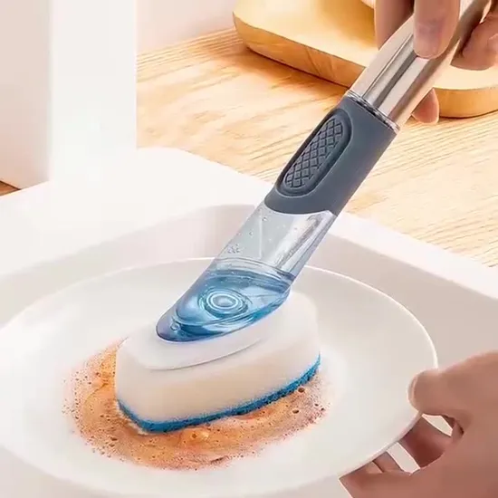 Dispensing Sponge Stiff Stand Deeply Cleaning Brushes Multi