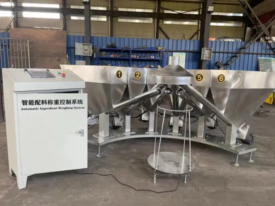 Auto PVC Raw Material Addictives Weighing Batching Metering Dosing Machine PVC Powder Weight Checking Machine 