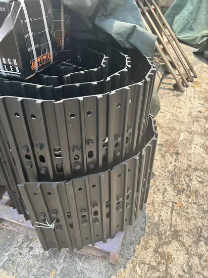 Sk200 Track Chain Track Shoe Assy Amphibious Excavator Undercarriage Steel Track Group 