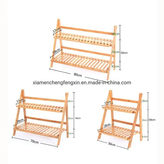 Sustainable Bamboo Flower Display Shelf for Modern Interiors 